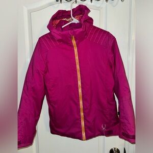 Spyder Girls Hooded Fuchsia Ski and Snow Jacket Size 14